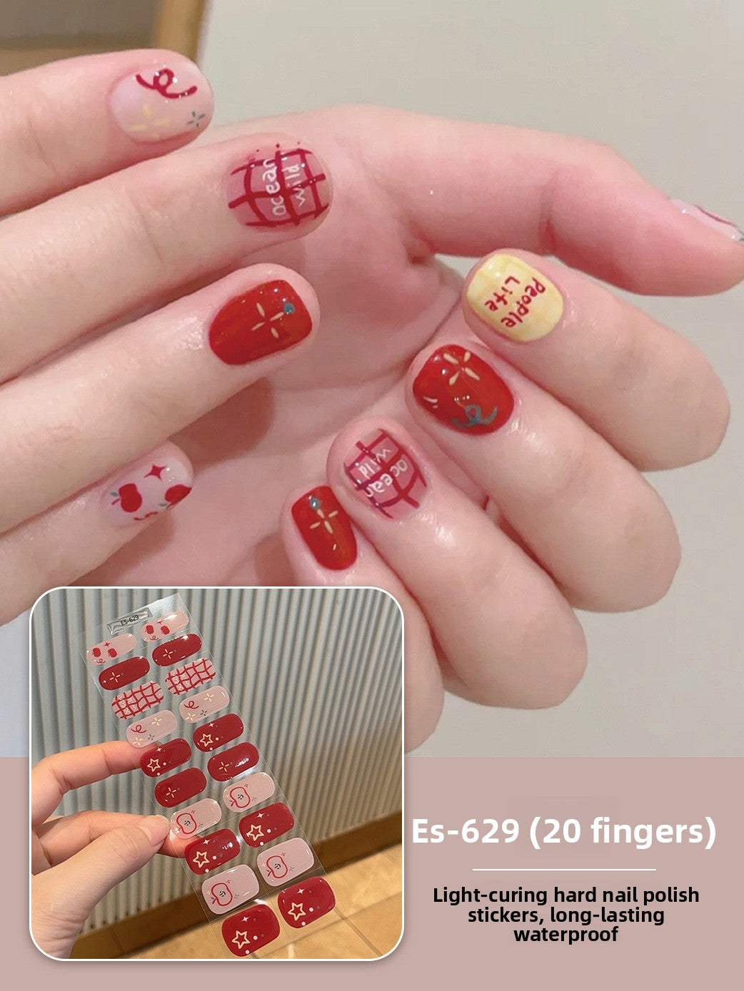 Stickers refer to nail stickers