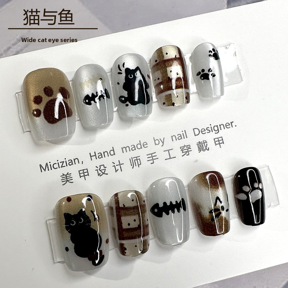 Glitter Nail Art Patches with Butterfly Design