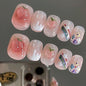 Glitter Nail Art Patches with Butterfly Design