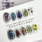 Glitter Nail Art Patches with Butterfly Design