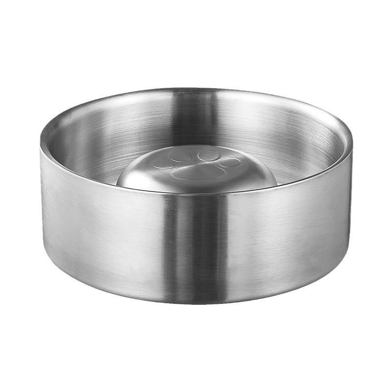 Double Layer Slow Feeder Pet Bowl with Non-Slip Base
