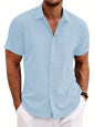 Mens 3D Printed Lapel Shirt