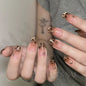 Glitter Nail Art Patches with Butterfly Design