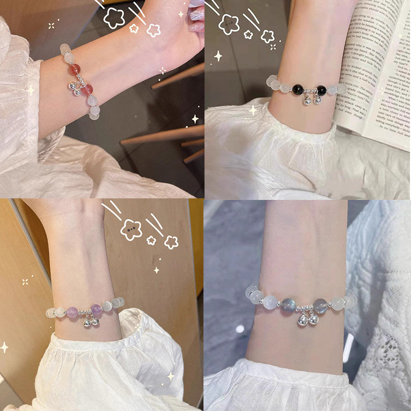Butterfly Imitation Gemstone Beaded Bracelet