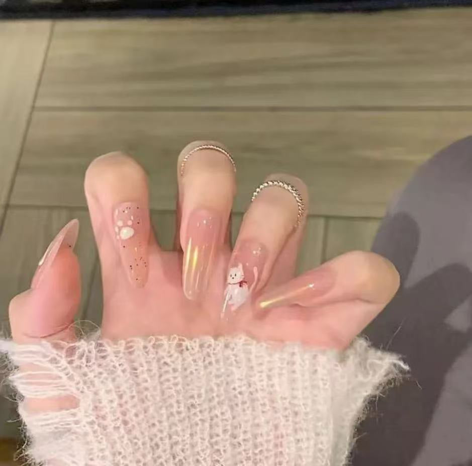 Glitter Nail Art Patches with Butterfly Design