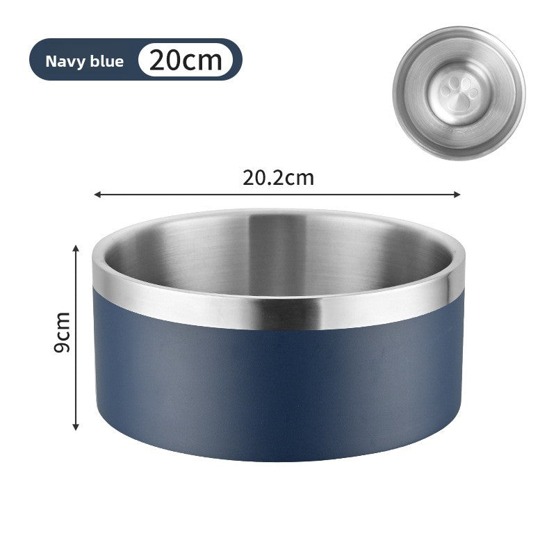 Double Layer Slow Feeder Pet Bowl with Non-Slip Base
