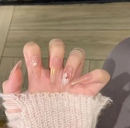 Glitter Nail Art Patches with Butterfly Design
