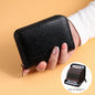 Multi Slot Card Holder with Zipper Closure