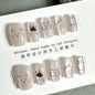 Glitter Nail Art Patches with Butterfly Design