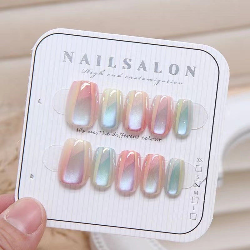 Glitter Nail Art Patches with Butterfly Design