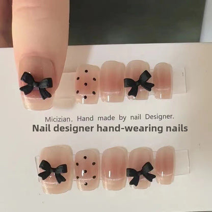 Glitter Nail Art Patches with Butterfly Design