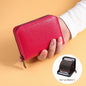 Multi Slot Card Holder with Zipper Closure