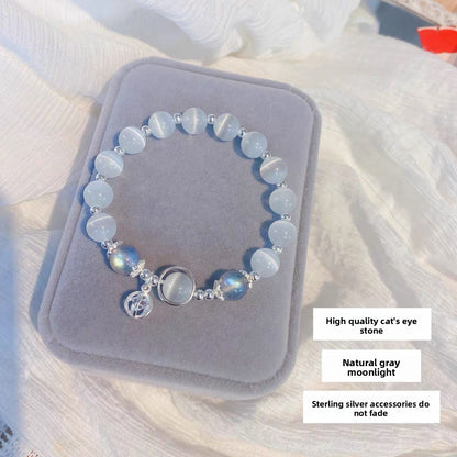 Butterfly Imitation Gemstone Beaded Bracelet