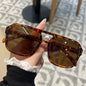Candy Color Double Bridge Square Frame Sunglasses