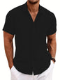 Mens 3D Printed Lapel Shirt