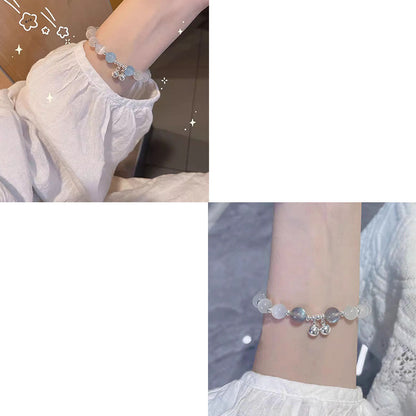 Butterfly Imitation Gemstone Beaded Bracelet