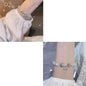 Butterfly Imitation Gemstone Beaded Bracelet